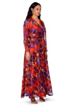 AESTHETIC SCARF PRINT MAXI SKIRT 15 AESTHETIC SCARF PRINT MAXI SKIRT -AKIRA Shop aesthetic scarf print maxi skirt red multi 5 5