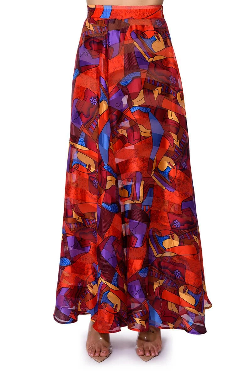 AESTHETIC SCARF PRINT MAXI SKIRT 8 AESTHETIC SCARF PRINT MAXI SKIRT - Image 6