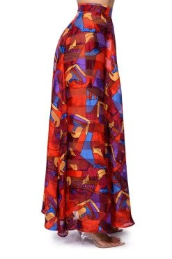 AESTHETIC SCARF PRINT MAXI SKIRT 17 AESTHETIC SCARF PRINT MAXI SKIRT -AKIRA Shop aesthetic scarf print maxi skirt red multi 7 7