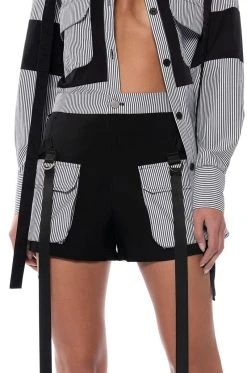 Alternative view of ALICE STRIPED CARGO SHORTS