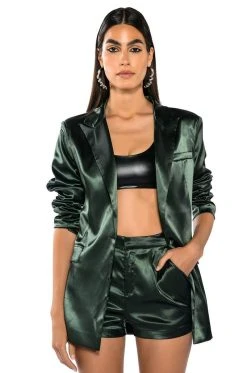 Alternative view of ALL THE RIGHT MOVES SATIN SHORTS