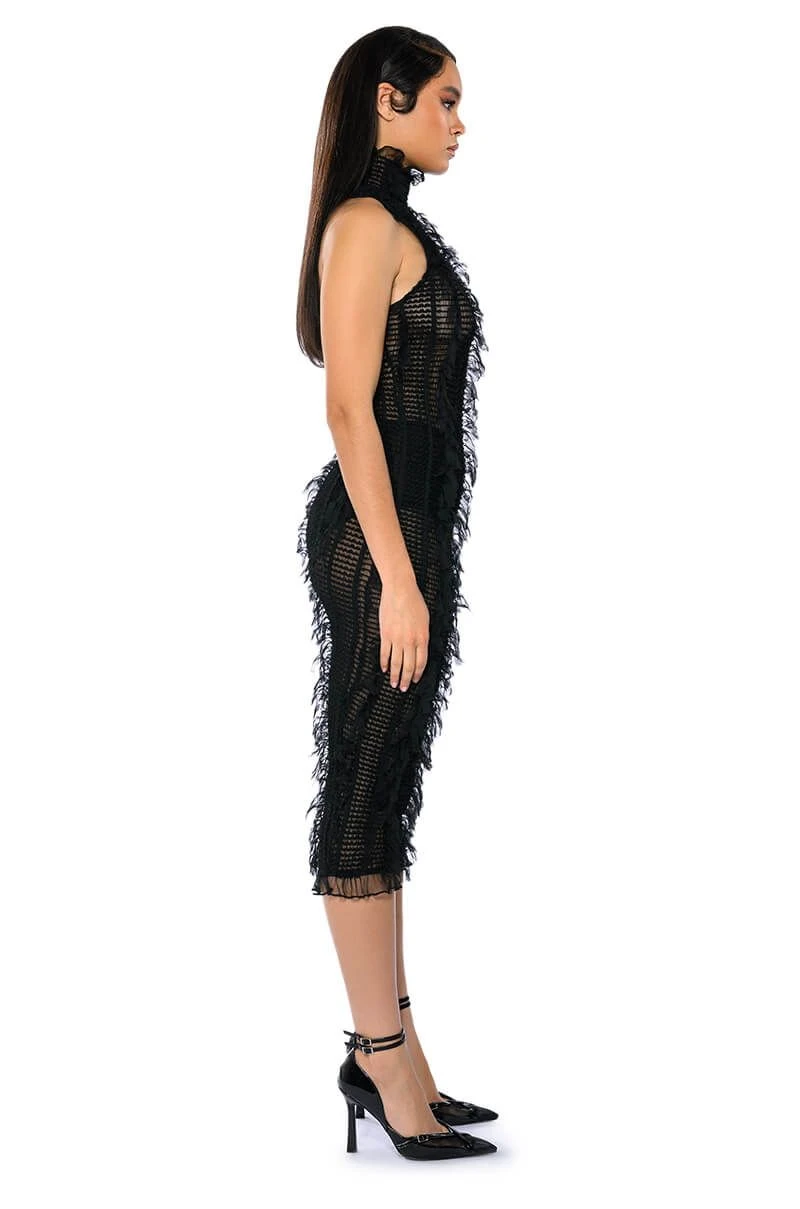BACKSTAGE SHREDDED MIDI DRESS 5 BACKSTAGE SHREDDED MIDI DRESS - Image 3