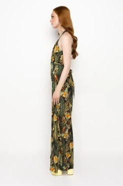 BAECATION WIDE LEG JUMPSUIT -AKIRA Shop baecation wide leg jumpsuit black multi 4 4