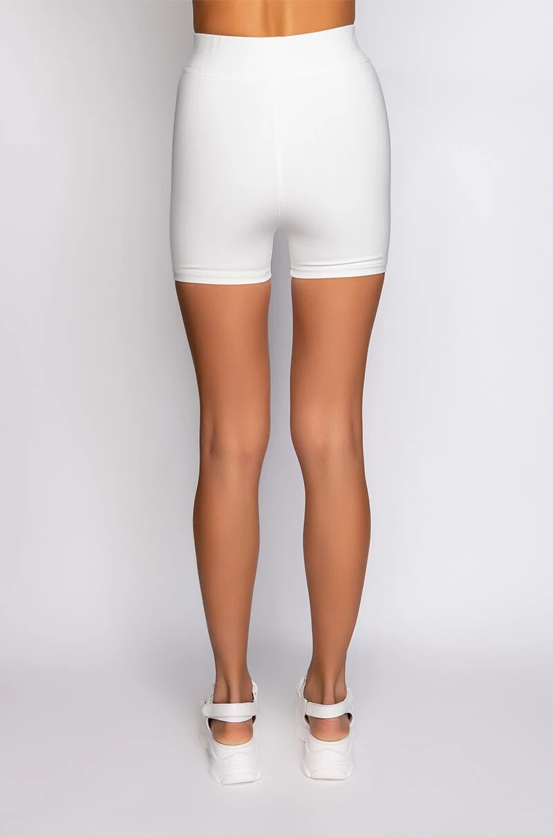 BASIC LUXE WHITE BIKER SHORT 10 BASIC LUXE WHITE BIKER SHORT - Image 8