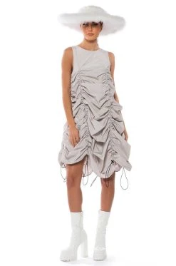 CHLOE CONVERTIBLE DRAWSTRING DRESS