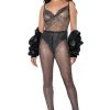 COWL NECK RHINESTONE MESH JUMPSUIT -AKIRA Shop cowl neck rhinestone mesh jumpsuit black 1 1