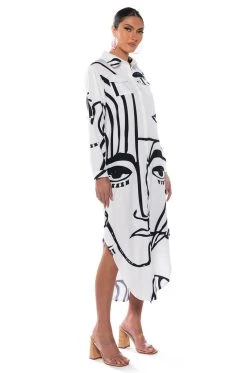 Alternative view of CREATOR BUTTON DOWN MAXI DRESS