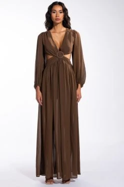 Alternative view of DAYS LIKE THIS MAXI HIGH SLIT DRESS