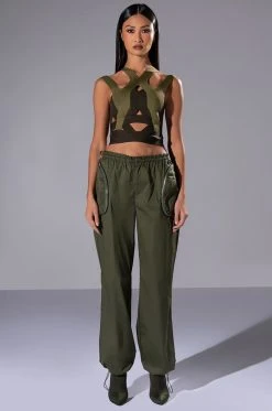 DYLAN PARACHUTE CARGO JOGGER 18 DYLAN PARACHUTE CARGO JOGGER -AKIRA Shop dylan parachute cargo jogger olive 3 3 c1