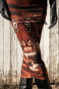 EYE OF THE TIGER MESH MIDI SKIRT -AKIRA Shop eye of the tiger mesh midi skirt multi 6 6