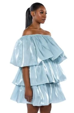 Alternative view of FAIRY DREAMS CHIFFON LAYERED MINI DRESS