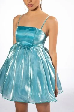 FANTASY FULL VOLUME MINI DRESS -AKIRA Shop fantasy full volume mini dress blue 6 6