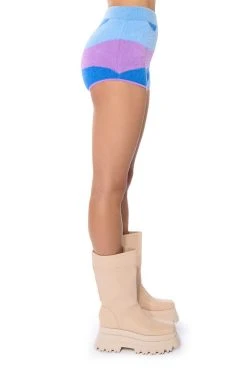 FAR OUT KNIT HOT PANTS 17 FAR OUT KNIT HOT PANTS -AKIRA Shop far out knit hot pants blue multi 7 7