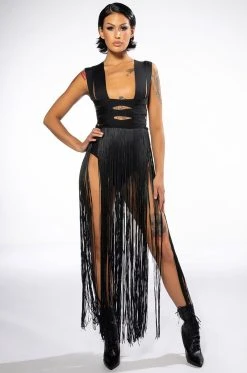 Alternative view of FESTIVAL FRINGE MAXI DRESS