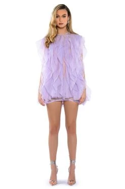 FLOAT LIKE A BUTTERFLY MINI FASHION DRESS IN PURPLE -AKIRA Shop float like a butterfly mini fashion dress in purple purple 5 5 c1