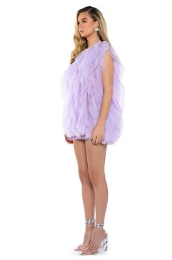 FLOAT LIKE A BUTTERFLY MINI FASHION DRESS IN PURPLE -AKIRA Shop float like a butterfly mini fashion dress in purple purple 6 6 c1