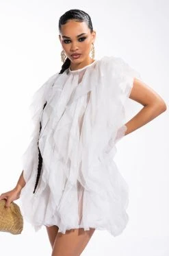 FLOAT LIKE A BUTTERFLY MINI FASHION DRESS