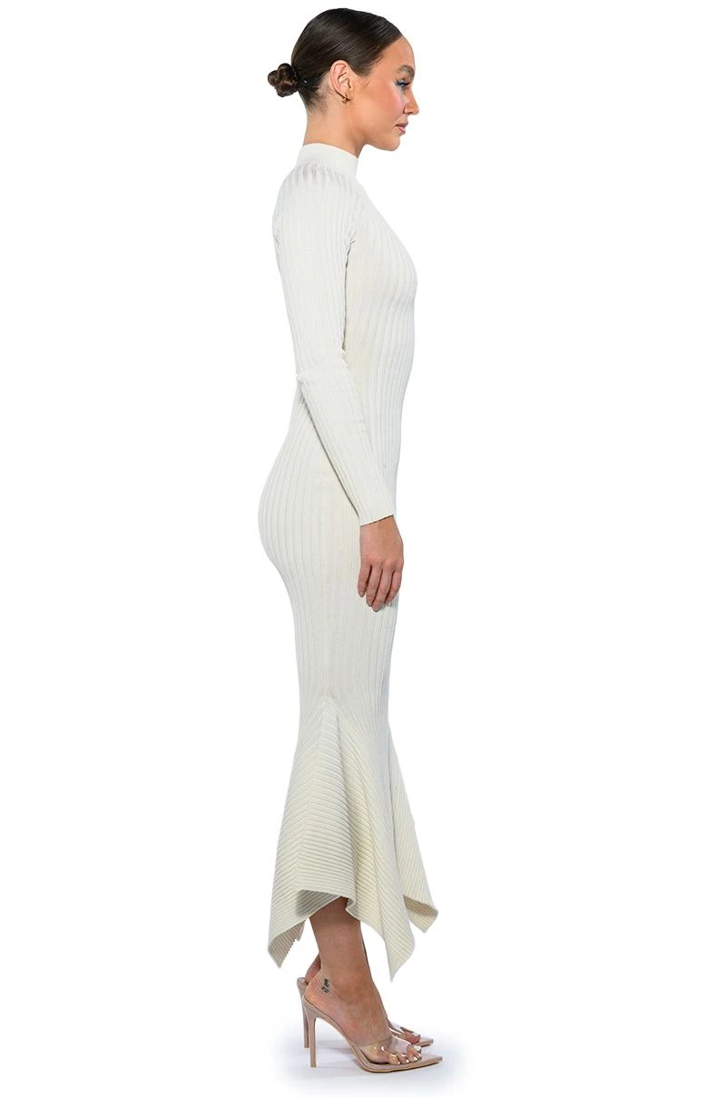 FORGET ME NOT LONG SLEEVE MOCK NECK MIDI DRESS 10 FORGET ME NOT LONG SLEEVE MOCK NECK MIDI DRESS - Image 8
