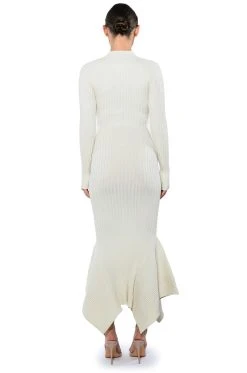 FORGET ME NOT LONG SLEEVE MOCK NECK MIDI DRESS 21 FORGET ME NOT LONG SLEEVE MOCK NECK MIDI DRESS -AKIRA Shop forget me not long sleeve mock neck midi dress cream 9 9
