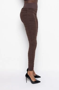 GET IT RIGHT GET IT MESH PANT -AKIRA Shop get it right get it mesh pant dark brown 4 4