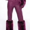 GIULIA 3D FAUX LEATHER FUR PANTS 1 GIULIA 3D FAUX LEATHER FUR PANTS -AKIRA Shop giulia three dee faux leather fur pants purple 1 1