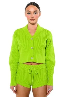 IRREPLACEABLE KNIT SHORT -AKIRA Shop irreplaceable knit short lime 5 5