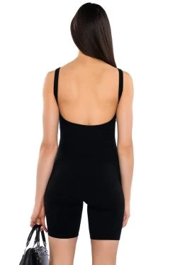 JENNA CLASSIC SCOOP BACK ROMPER -AKIRA Shop jenna classic scoop back romper black 6 6