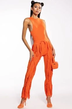 JOSEFINA SLEEVELESS BODYSUIT -AKIRA Shop josefina sleeveless bodysuit orange 3 3