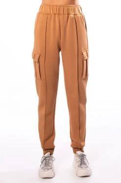 JUST A LOVER SCUBA CARGO JOGGER -AKIRA Shop just a lover scuba cargo jogger brown 5 5