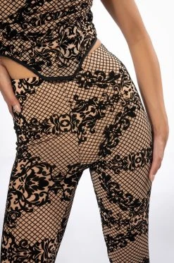 LACE LUXE LEGGING -AKIRA Shop lace luxe legging beige multi 6 6