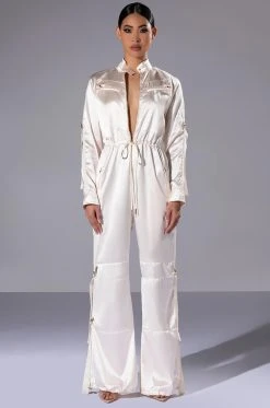 Alternative view of LISTEN UP UTILITY JUMPSUIT