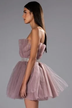 MAKE A MOVE TULLE MINI DRESS -AKIRA Shop make a move tulle mini dress light purple 5 5 c1
