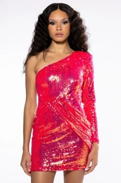 Alternative view of MAXIMUM SEQUIN MINI DRESS