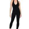 MY EVERYDAY HALTER JUMPSUIT -AKIRA Shop my everyday halter jumpsuit black 1 1