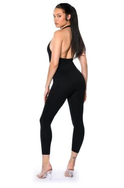 MY EVERYDAY HALTER JUMPSUIT -AKIRA Shop my everyday halter jumpsuit black 5 5