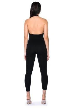 MY EVERYDAY HALTER JUMPSUIT -AKIRA Shop my everyday halter jumpsuit black 7 7
