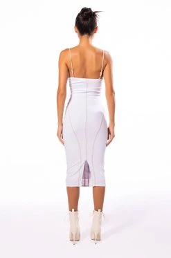 ON MY TEAM MIDI DRESS -AKIRA Shop on my team midi dress white multi 5 5