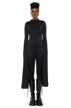 ON TOP DRAMATIC SLEEVE CATSUIT 17 ON TOP DRAMATIC SLEEVE CATSUIT -AKIRA Shop on top dramatic sleeve catsuit black 5 5