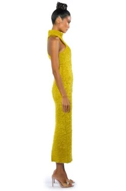 ON WE GO TEXTURED MAXI DRESS IN CHARTREUSE 13 ON WE GO TEXTURED MAXI DRESS IN CHARTREUSE -AKIRA Shop on we go textured maxi dress in chartreuse dark yellow 5 5