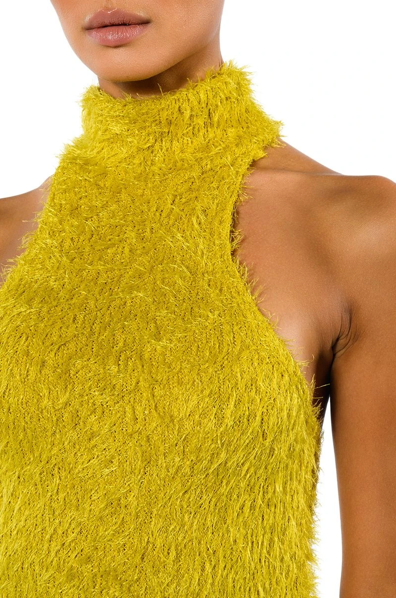 ON WE GO TEXTURED MAXI DRESS IN CHARTREUSE 9 ON WE GO TEXTURED MAXI DRESS IN CHARTREUSE - Image 7