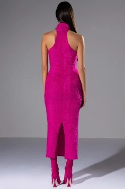 ON WE GO TEXTURED MAXI DRESS 12 ON WE GO TEXTURED MAXI DRESS -AKIRA Shop on we go textured maxi dress fuchsia 5 5