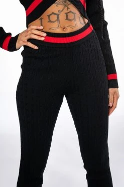 ONE LOVE STRIPE SWEATER LEGGING -AKIRA Shop one love stripe sweater legging red multi 8 8