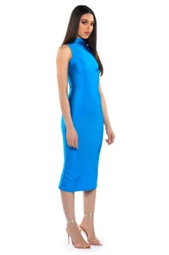Alternative view of ONE OF ONE SLEEVELESS MIDI DRESS