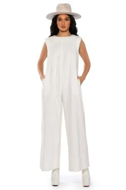 Alternative view of PAINT THE TOWN WIDE LEG JUMPSUIT