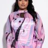 PLUS MIXED SWIRL SATIN CORSET 2 PLUS MIXED SWIRL SATIN CORSET -AKIRA Shop plus mixed swirl satin corset pink multi 1 1