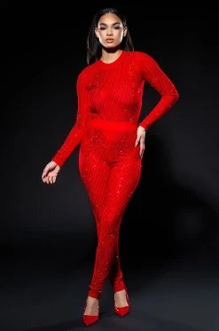 Alternative view of QUEEN OF LOVE RHINESTONE LEGGING