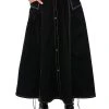 SECRET ADMIRER DENIM MAXI SKIRT 1 SECRET ADMIRER DENIM MAXI SKIRT -AKIRA Shop secret admirer denim maxi skirt black 1 1