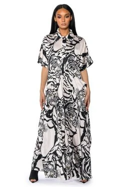 SHE'S RICH OVERSIZED SATIN JUMPSUIT IN MULTI