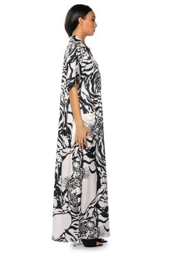 SHE'S RICH OVERSIZED SATIN JUMPSUIT IN MULTI -AKIRA Shop shes rich oversized satin jumpsuit multi 3 3