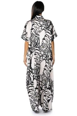 SHE'S RICH OVERSIZED SATIN JUMPSUIT IN MULTI -AKIRA Shop shes rich oversized satin jumpsuit multi 4 4